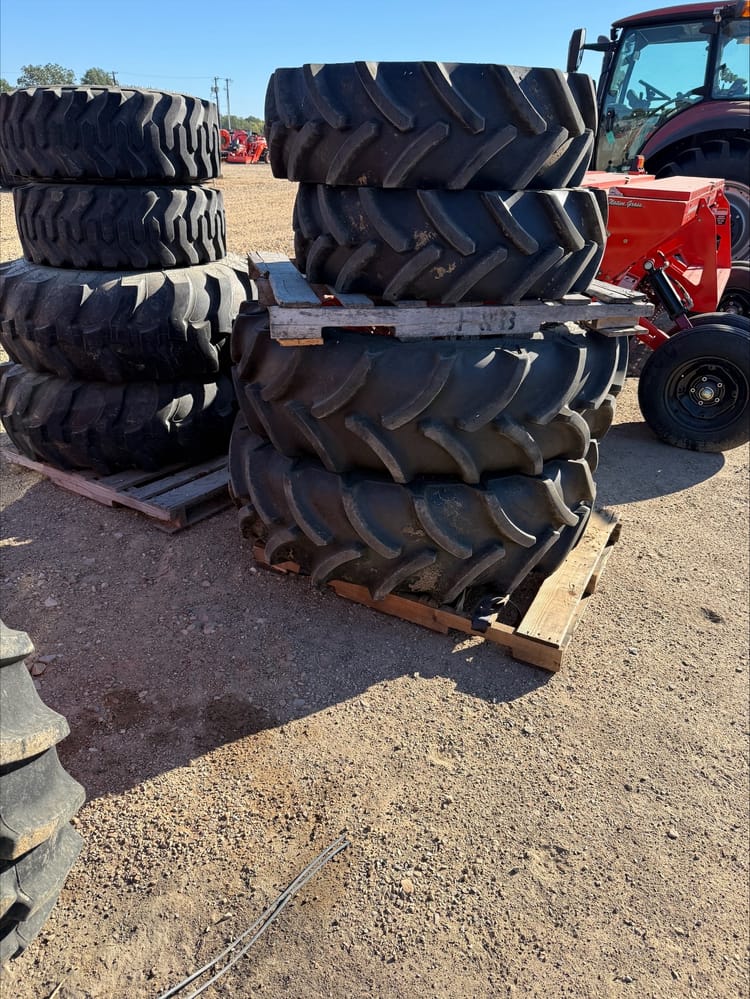 Set of Goodyear Wheels – 320/70R24 Front / 420/75R34 Rear (Steel Front, Cast Rear)